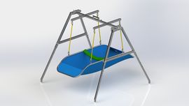 Swing assembly in its deployed configuration.